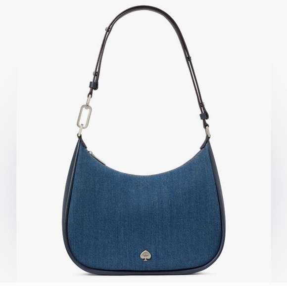 Kate Spade Kayla Denim Large Shoulder Bag, Blue - Picture 1 of 5